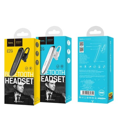 Bluetooth-гарнитура Hoco E29 BT4.2/50mAh/4ч черная Bluetooth-гарнитура Hoco E29 BT4.2/50mAh/4ч черная