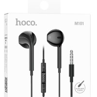 Наушники с микрофоном Hoco M101 1.2м черные