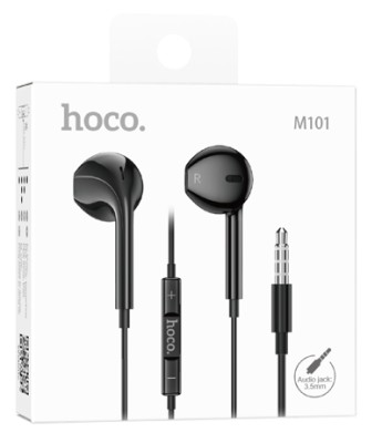 Наушники с микрофоном Hoco M101 1.2м черные Наушники с микрофоном Hoco M101 1.2м черные