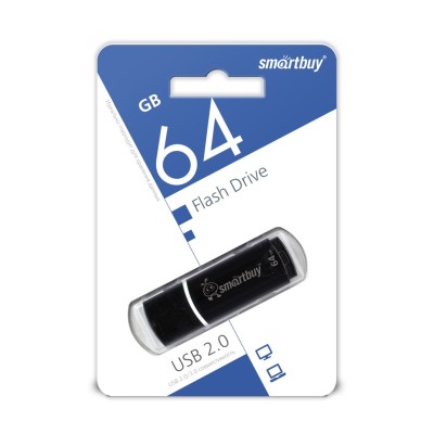 USB флеш накопитель Smartbuy 64GB Crown Black (SB64GBCRW-K) USB флеш накопитель Smartbuy 64GB Crown Black (SB64GBCRW-K)