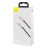 Usb Кабель-зарядка Lightning Baseus Cafule в тканевой оплетке, короткий кабель 25см, черный