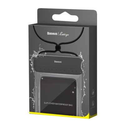 Водонепроницаемый чехол Baseus Let&#039;s Go Slip Cover Waterproof Bag 7.2&#039;&#039; (ACFSD-DGY) серый Водонепроницаемый чехол Baseus Let's Go Slip Cover Waterproof Bag 7.2'' (ACFSD-DGY) серый