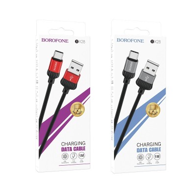 Usb Кабель-зарядка Type-C Borofone BX28 1м 3A чёрный Usb Кабель-зарядка Type-C Borofone BX28 1м 3A чёрный