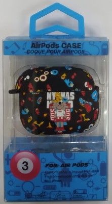 Силиконовый светящийся в темноте чехол для AirPods 3 Luxo Kaws рисунок №1 Силиконовый светящийся в темноте чехол для AirPods 3 Luxo Kaws рисунок №1