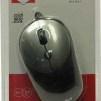 Мышь проводная Smartbuy ONE 382 USB/DPI 800-1200/4 кнопки/1.5м (SBM-382-G) черно-серая
