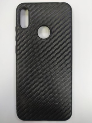 Накладка для Huawei Y6 (2019) силикон карбон Накладка для Huawei Y6 (2019) силикон карбон