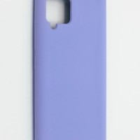 Накладка для Samsung Galaxy A42 Silicone cover без логотипа сиреневая