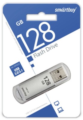 3.0 USB флеш накопитель Smartbuy 128GB V-Cut Silver (SB128GBVC-S3) 3.0 USB флеш накопитель Smartbuy 128GB V-Cut Silver (SB128GBVC-S3)