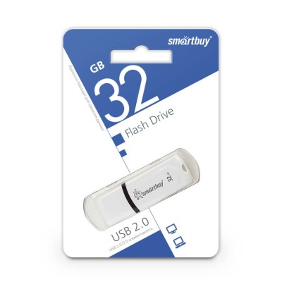 USB флеш накопитель Smartbuy 32GB Paean White (SB32GBPN-W) USB флеш накопитель Smartbuy 32GB Paean White (SB32GBPN-W)