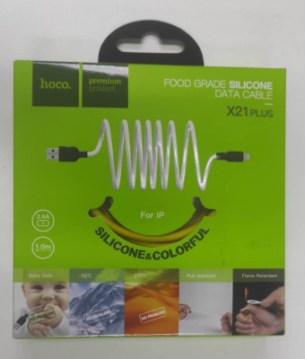 Usb Кабель-зарядка Lightning Hoco X21 Plus Silicone 2.4A 1м мягкий силиконовый красный Usb Кабель-зарядка Lightning Hoco X21 Plus Silicone 2.4A 1м мягкий силиконовый красный