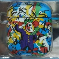 Силиконовый чехол для AirPods 1/2 LUXO с карабином с рисунками