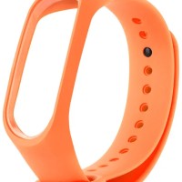 Ремешок для Xiaomi Mi Band 3/4 силиконовый светло-оранжевый