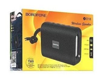Bluetooth колонка Borofone BR18 BT5.1/500mAh/3ч/5Вт/TF/AUX/FM черная Bluetooth колонка Borofone BR18 BT5.1/500mAh/3ч/5Вт/TF/AUX/FM черная