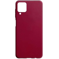 Накладка для Samsung Galaxy A42 Silicone cover без логотипа бордовая