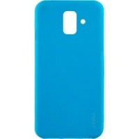 Накладка для Samsung Galaxy A6 (2018) Silicone cover голубая