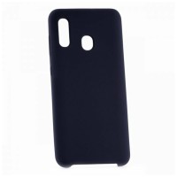 Накладка для Samsung Galaxy A30 Silicone cover темно-синяя