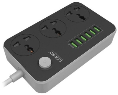Сетевой фильтр LDNIO SC3604 2м/3 розетки/6 USB серый Сетевой фильтр LDNIO SC3604 2м/3 розетки/6 USB серый