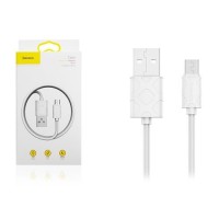 Usb Кабель-зарядка Micro Baseus Yaven 2.1A 1м (CAMUN-02) белый