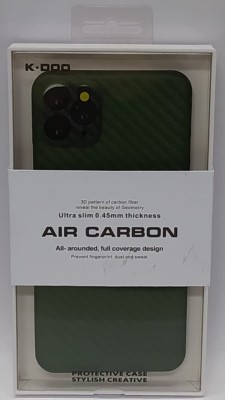 Накладка для i-Phone 11 Pro Max K-Doo Air Carbon пластик зелёная Накладка для i-Phone 11 Pro Max K-Doo Air Carbon пластик зелёная