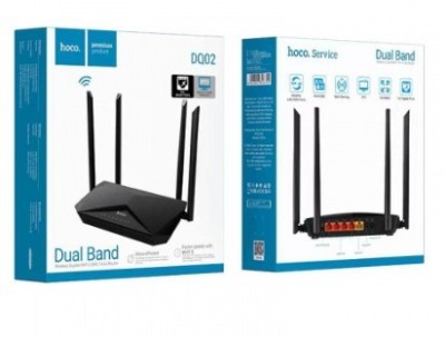 Wi-Fi роутер Hoco DQ02 Explorer черный Wi-Fi роутер Hoco DQ02 Explorer черный