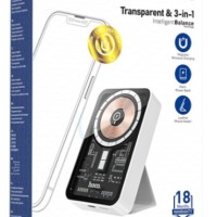 Беспроводное заряд. устр. + Powerbank Hoco Q10A 1USB-C 20W/ 10000mAh прозрачное