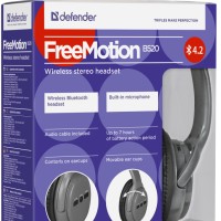 Стереонаушники Bluetooth полноразмерные Defender FreeMotion B520 BT4.2/7ч черные