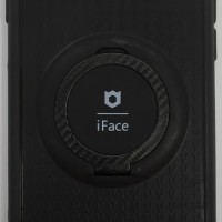 Чехол-накладка для i-Phone 6/6s силикон iface с держателем чёрный