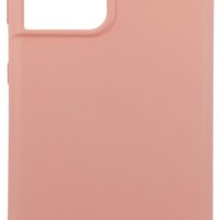 Накладка для Samsung Galaxy S21 Ultra Silicone cover без логотипа пудро