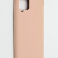 Накладка для Samsung Galaxy A42 Silicone cover без логотипа пудро