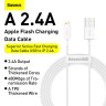 Usb Кабель-зарядка Lightning Baseus Superior series 2.4A 1м CALYS-A02 белый