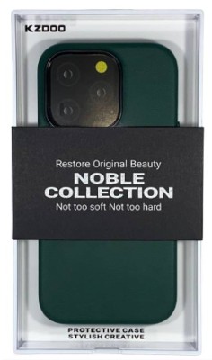 Накладка для i-Phone 14 Pro Max K-Doo Noble кожаная зелёный Накладка для i-Phone 14 Pro Max K-Doo Noble кожаная зелёный