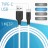 Usb Кабель-зарядка Type-C Hoco X21 Silicone 2.4A 1м мягкий силиконовый белый