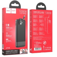 Powerbank Hoco J114 10000mAh 1USB/1USB-C с проводом Type-C/Lightning/Micro черный