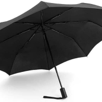 Зонт NINETYGO Automatic Reverse Lighting Umbrella с фонариком черный