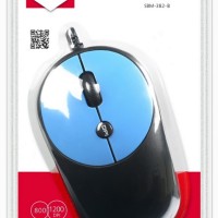 Мышь проводная Smartbuy ONE 382 USB/DPI 800-1200/4 кнопки/1.5м (SBM-382-B) черно-синяя
