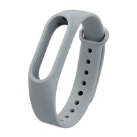 Ремешок для Xiaomi Mi Band 3/4 силиконовый серый