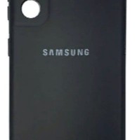 Накладка для Samsung Galaxy S21 Ultra Silicone cover без логотипа черная