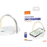 Беспроводное зарядное устройство + ночник Recci RLS-L15 15W белое