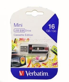 USB флеш накопитель Verbatim 16GB Cassette Edition Black USB флеш накопитель Verbatim 16GB Cassette Edition Black