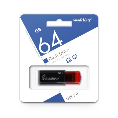 USB флеш накопитель Smartbuy 64GB Click Black (SB64GBCL-K) USB флеш накопитель Smartbuy 64GB Click Black (SB64GBCL-K)