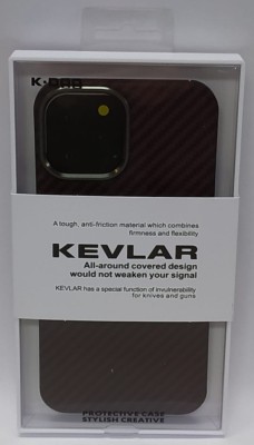 Накладка для i-Phone 12 Pro Max K-Doo Kevlar пластик красная Накладка для i-Phone 12 Pro Max K-Doo Kevlar пластик красная