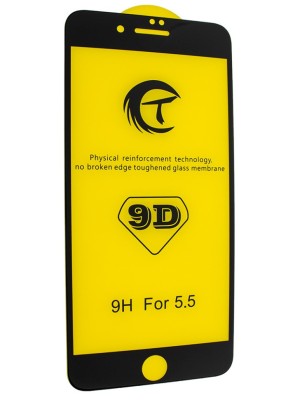 Защитное стекло для i-Phone 6 Plus/6s Plus 9D чёрное Защитное стекло для i-Phone 6 Plus/6s Plus 9D чёрное