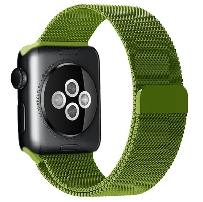 Сменный браслет для Apple Watch 38-40mm Milano №11 болотный Сменный браслет для Apple Watch 38-40mm Milano №11 болотный