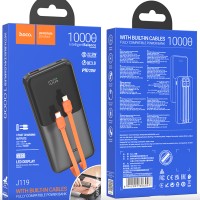 Powerbank Hoco J119 10000mAh 1USB/1USB-C с проводом Type-C/Lightning черный