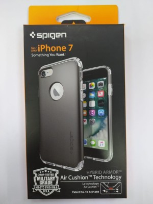 Чехол Spigen для i-Phone 7 Hybrid Armor, стальной (042CS20693) Чехол Spigen для i-Phone 7 Hybrid Armor, стальной (042CS20693)
