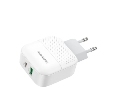 Сетевое зарядное устройство Borofone 46A 1USB/1C PD3.0/QC3.0 3A 18W белое Сетевое зар. устр. Borofone BA46A 1USB/1C PD3.0/QC3.0 3A 18W белое