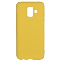 Накладка для Samsung Galaxy A6 (2018) Silicone cover коричневая