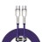 Кабель-зарядка Type-C на Type-C Baseus Cafule Metal 100W 1м (CATJK-C05) фиолетовый