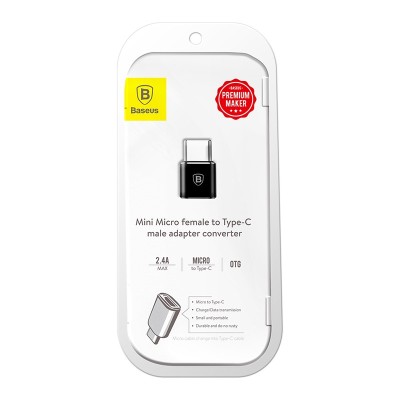 OTG Type-C на Micro Baseus CAMOTG-01 черный OTG Type-C на Micro Baseus CAMOTG-01 черный