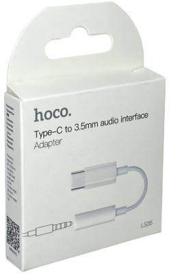 Кабель-переходник Hoco LS35 Type-C (папа) на AUX 3.5мм (мама) белый Кабель-переходник Hoco LS35 Type-C (папа) на AUX 3.5мм (мама) белый